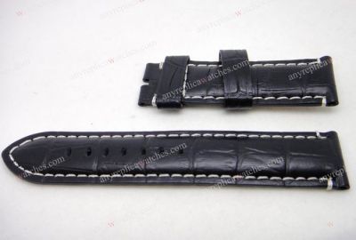 Panerai Black Leather Watch Band 22mm